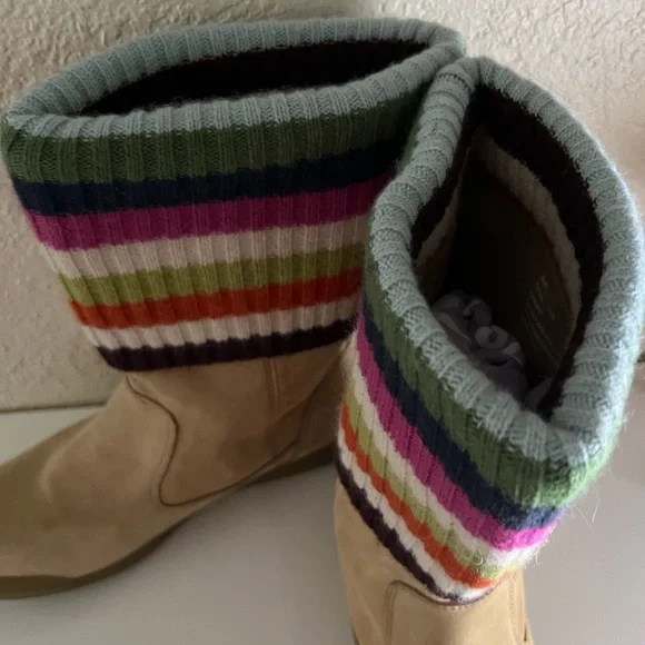 Coach Suede Boots with Logo Detail - Picture 8 of 11